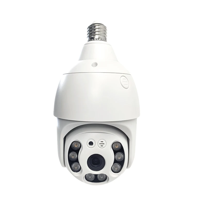 Популярные HD 3.0MP Tuya Wi-Fi CCTV камеры видеонаблюдения лампочки Тип лампы 360 панорамный с ptz