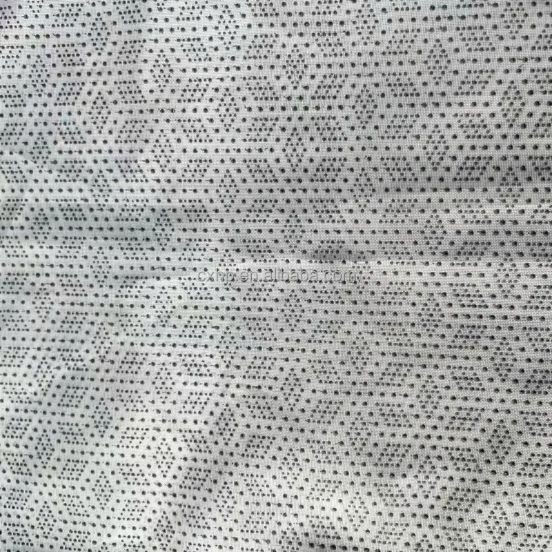 Cheap price 70gsm tropical dot polyester nonslip fabric for mattress home textile