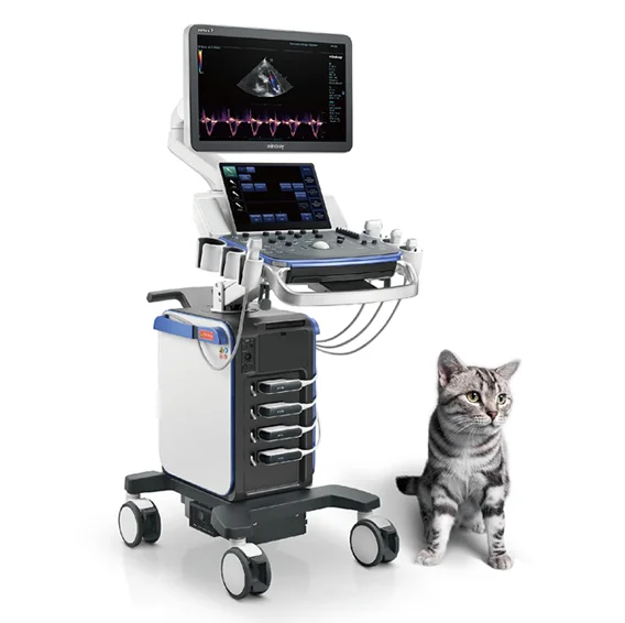 Veterinary Diagnostic Ultrasound System  Vetus 7 Vet Mindray Ultrasound machine with 4 active smart transducer socket for animal