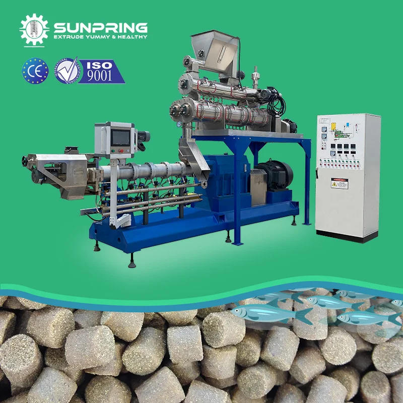 SunPring fish food extruder fish feed pelletizer floating fish feed extruder