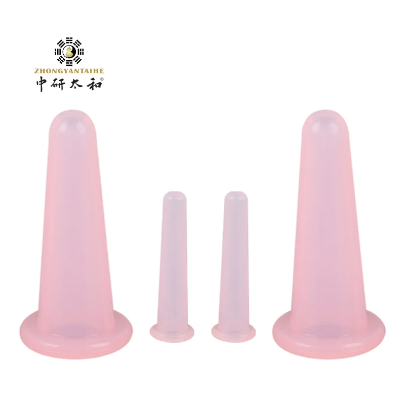 Hot-Sales Silicone Facial Cupping 4 Cups Silicone Cupping Set