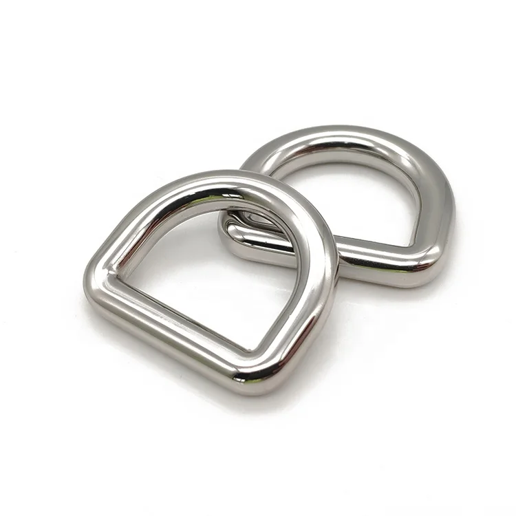 16mm hardware zinc alloy round wire d ring buckle for leather accessories webbing and bag handles