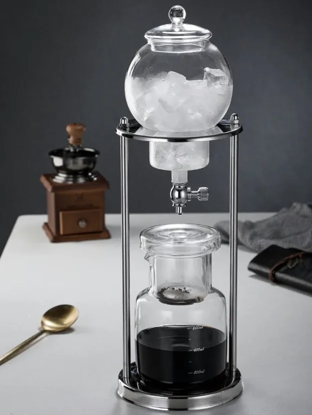 High Quality 1L Glass Cold Brew Coffee Maker 1000ml Espresso Tea Supplies Free Home Garden Kitchen Tabletop Coffee Tea Sets