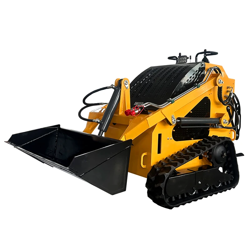 EPA Multifunctional Crawler Compact Skid Steer Loaders Diesel Wheel and Front Loader with Bucket Attachments Mini Skid Loader