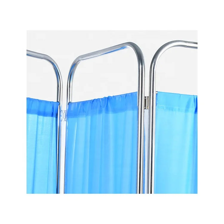 OSEN-HA1 Thickened Stainless Steel Folding Medical Hospital Ward Screen with Wheels