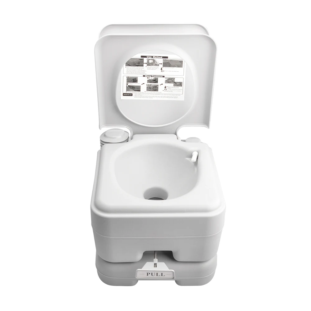 2.6/5.2Gallon Sanitary RV Toilets Set Portable Closestool for Outdoor Use 10L/20L Camping Toilet