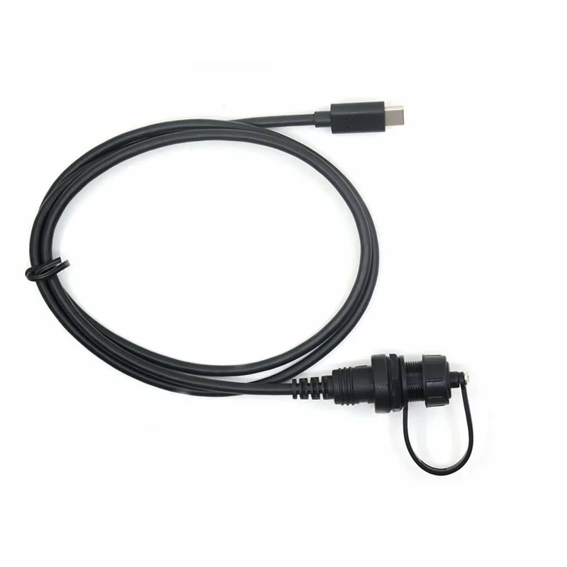 IP67 Waterproof Round panel mount cable usb c male to female  extension cord cables