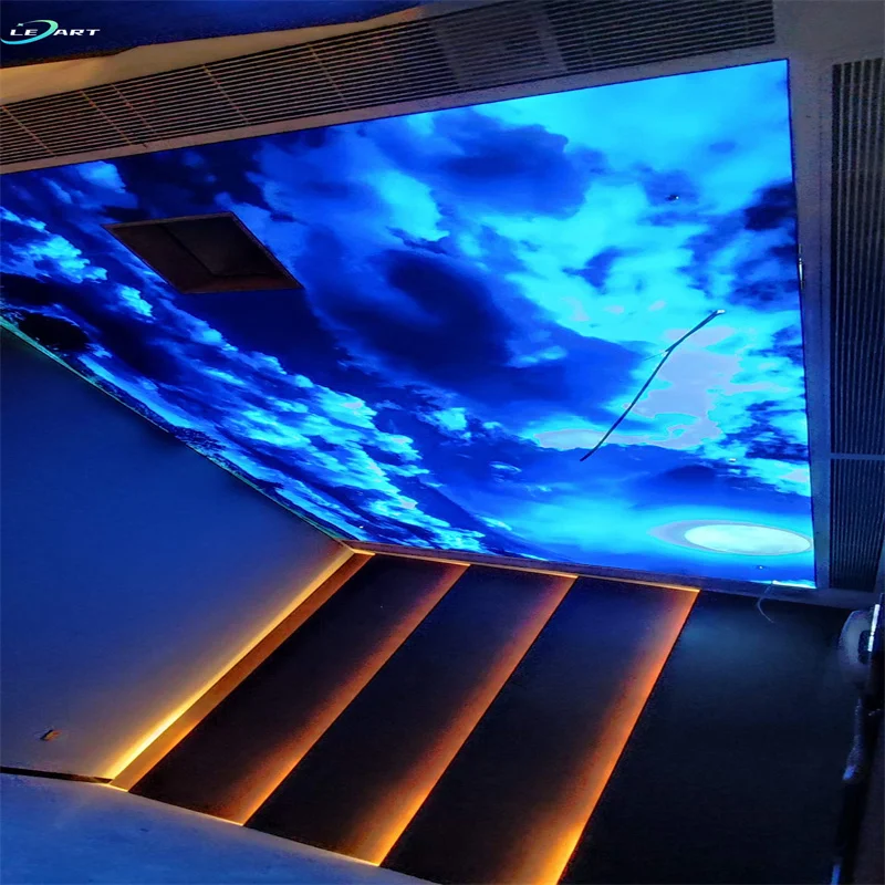 low-cost ceiling decors pvc membrane sheet acrylic Diy Led Fiber Optic Star Effect False Ceiling Decorative