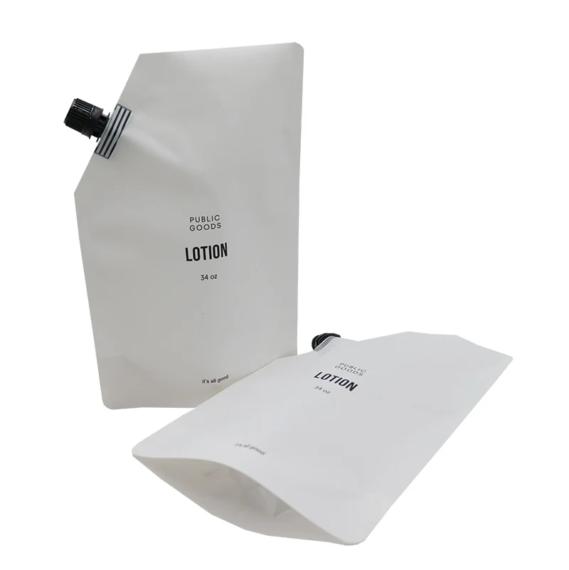 YLT Plastic Detergent Doypack Stand Up Spout Cosmetic Wash Soap Bag Scrub Packaging Laundry Spouted 1l Liquid Refill Pouch