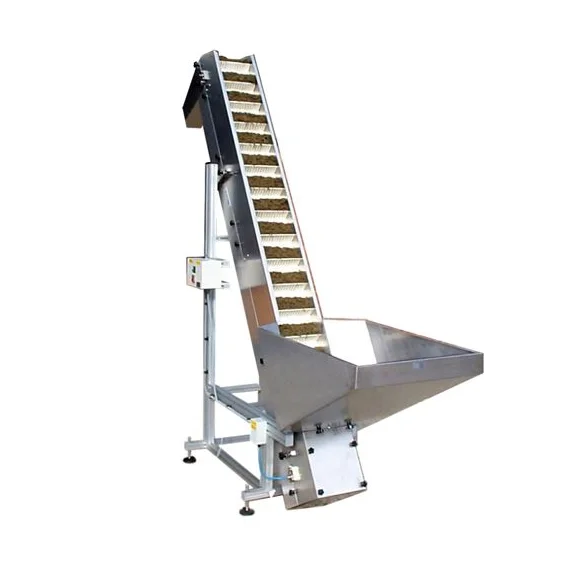 Hopper feeder conveyor belt with motor Drive