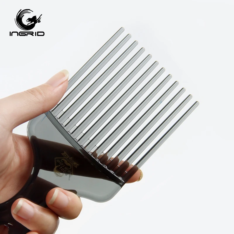 wholesale pro salon tools hairdressing Afro hair wide tooth comb hair pick comb for wet and dry hair