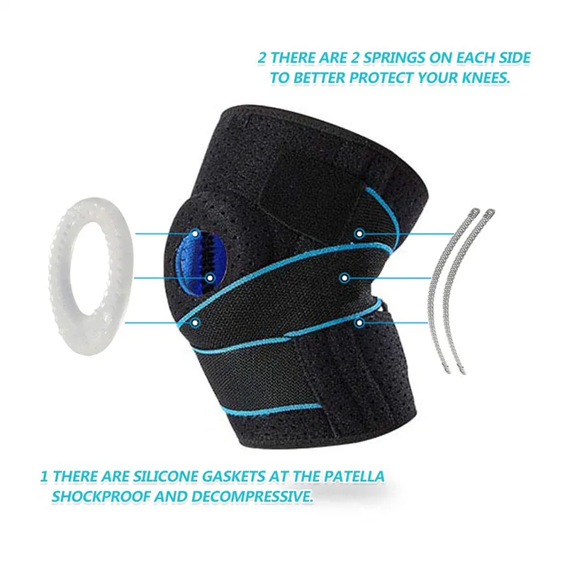 Top Fashion Weight Lifting Custom In Powerlifting Workout Knee Sleeves sport protective knee brace