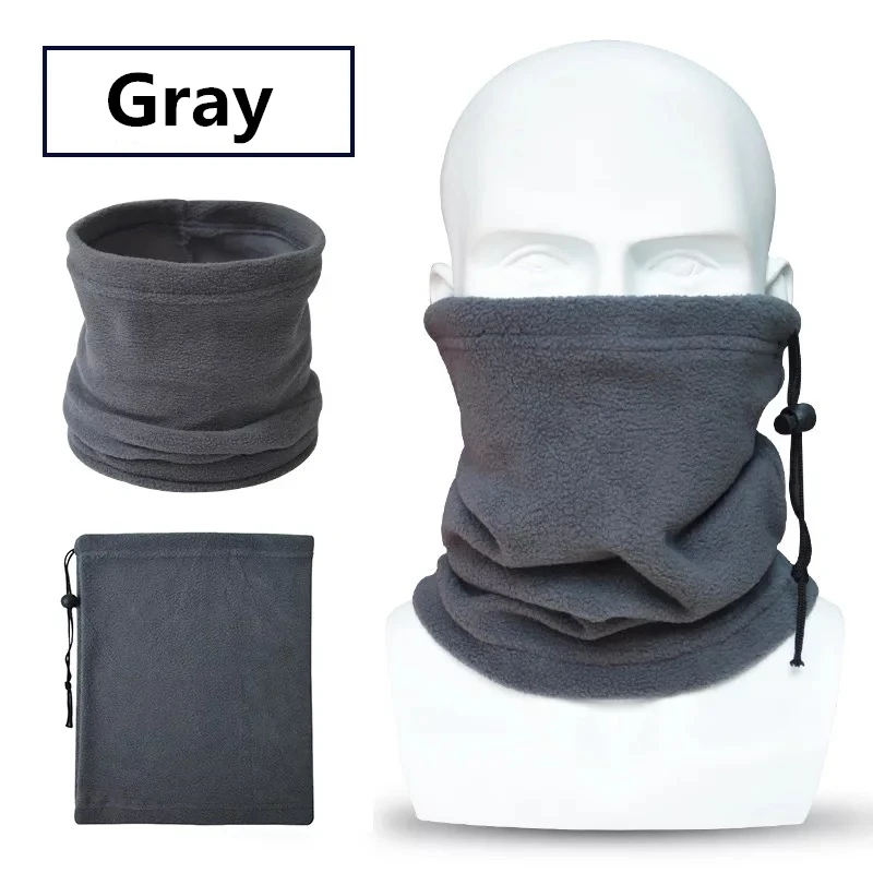 Neck Gaiter Fleece Thermal Neck Warmer Winter Sports Neck Gaiter Face Mask Snood Hat Scarf