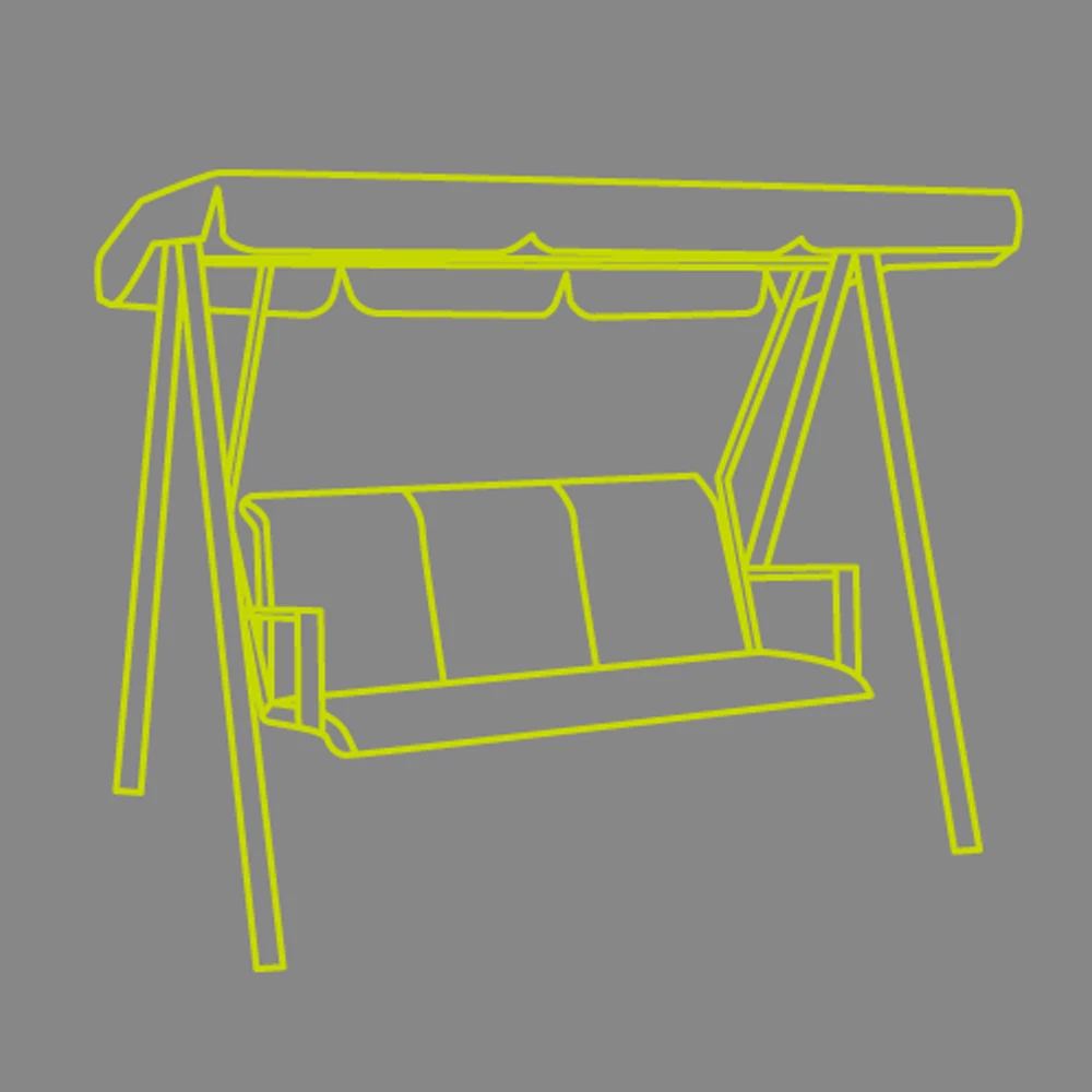 3 seater Outdoor Beige Waterproof  swing chair cover outdoor 300D Oxford furniture cover