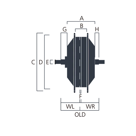 G370 250W 28' electric bike bicycle rear wheel bafang motor electric hub motor