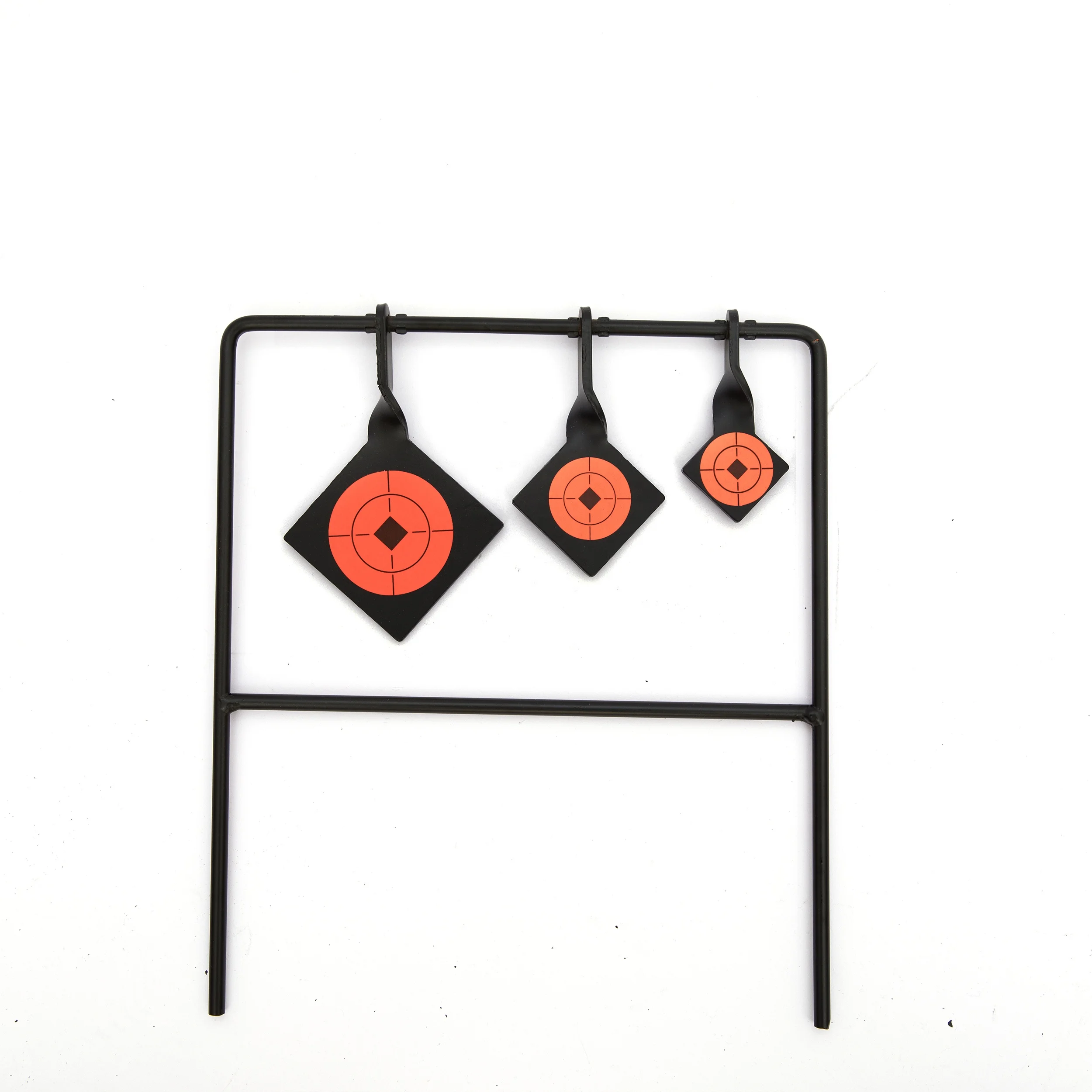 Field Games Toys 3 Bullseye Targets with Durable Steel Frame spinner Resetting Steel Shooting Target