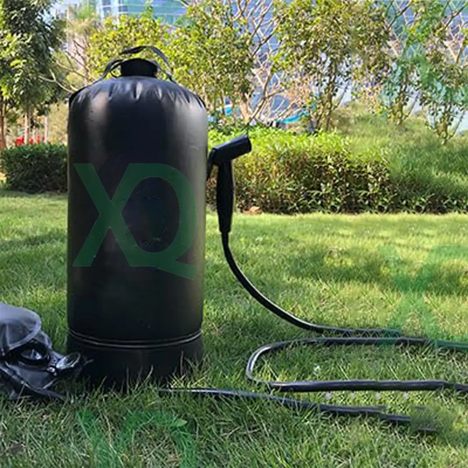 Xieqiaobrand Factory Custom Logo Eco-friendly PVC 15L Solar Heating Portable 4 Gallon Storage Camping Foot Pump Shower Water Bag