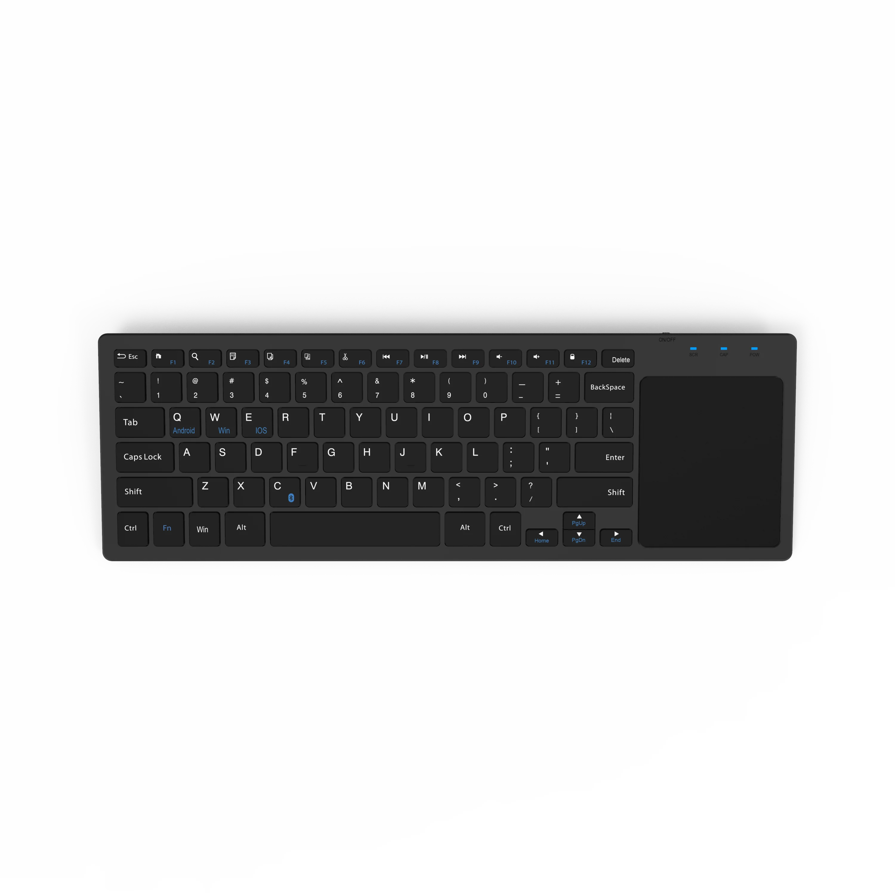 AIKUN AX8005 Rechargeable Wireless keyboard with Quiet Keys and touch pad,Auto Power Saving,Scissor Switch