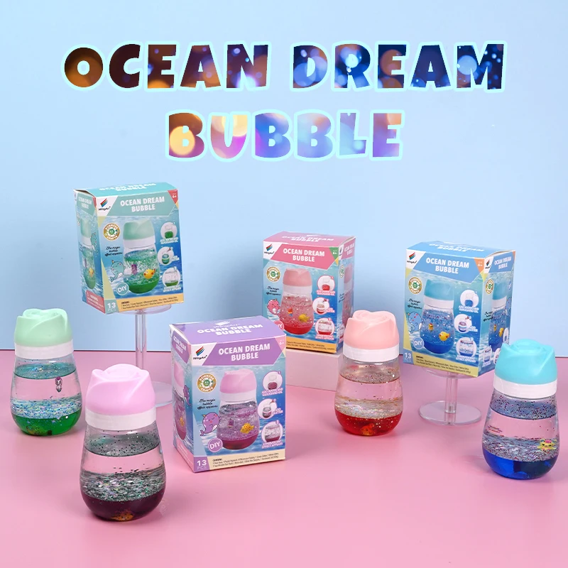 Latest Green Ocean Dream Bubble DIY Creative Paste Toys Kids Craft for Fun and Imagination