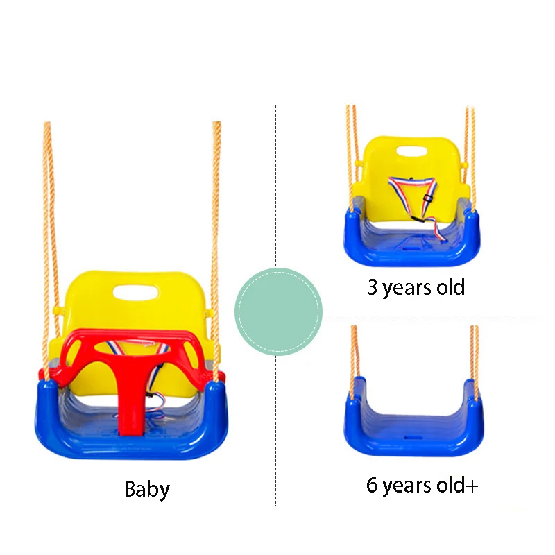 Baby Swing Set Children Indoor Outdoor Yard Family Baby Courtyard Playground Swing Set Kids Swing Seat With Rope
