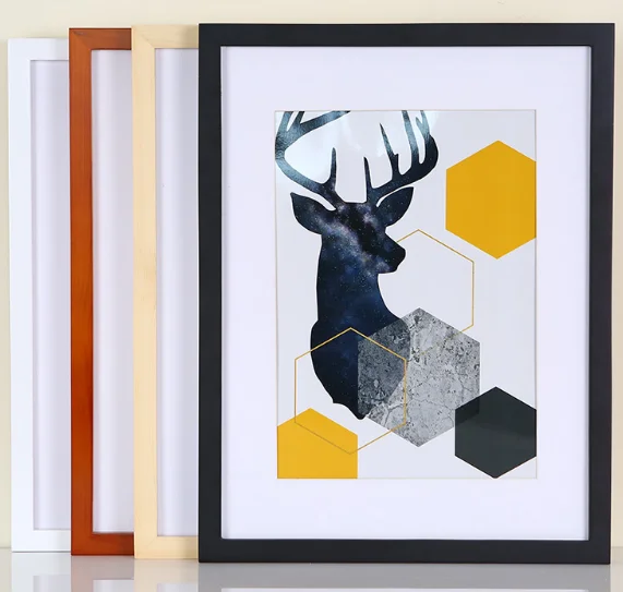 Custom European style wooden picture photo frame, home decoration wood modern picture frame