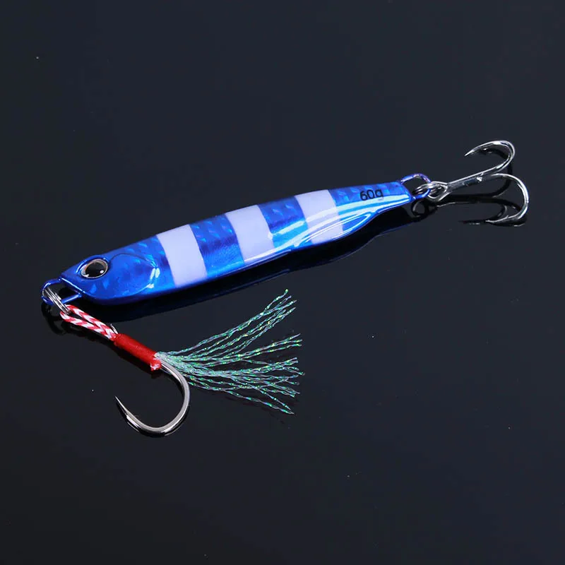 10g 40g 60g 100g 120g 150g Saltwater Fishing Little Jig Metal Jigging Head Spinner Blade Fast Slow Fall Pitch Fish Lure Bait