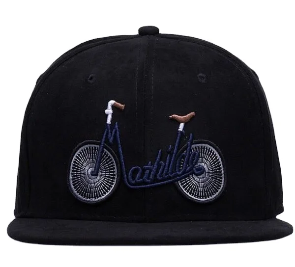 
New casual suede baseball hat for men women embroidery bicycle flat bill hip hop hats girls boys snapback hat 