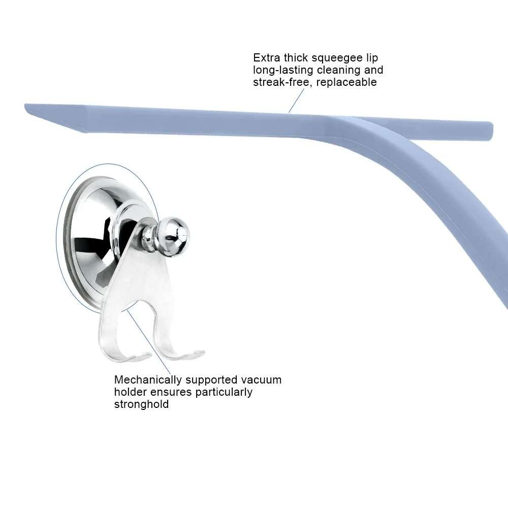 Wholesale stainless steel window cleaner door glass window wiper squeegee blade silicone shower squeegee