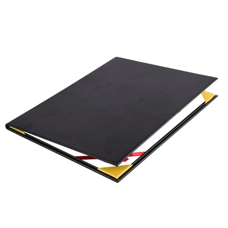 Engraved Leather Certificate Holder Diploma Holder Hardback Textured Leatherette Folder Graduation Gift Leather Diploma Holder