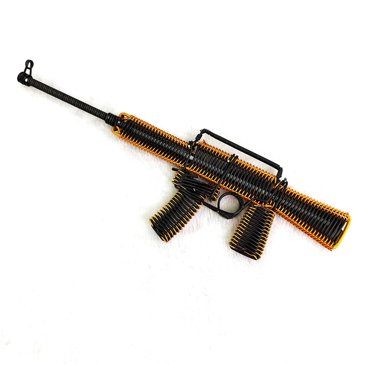 Excellent Handicrafts new Creative aluminium craft wire M416 craft gun model new model gun