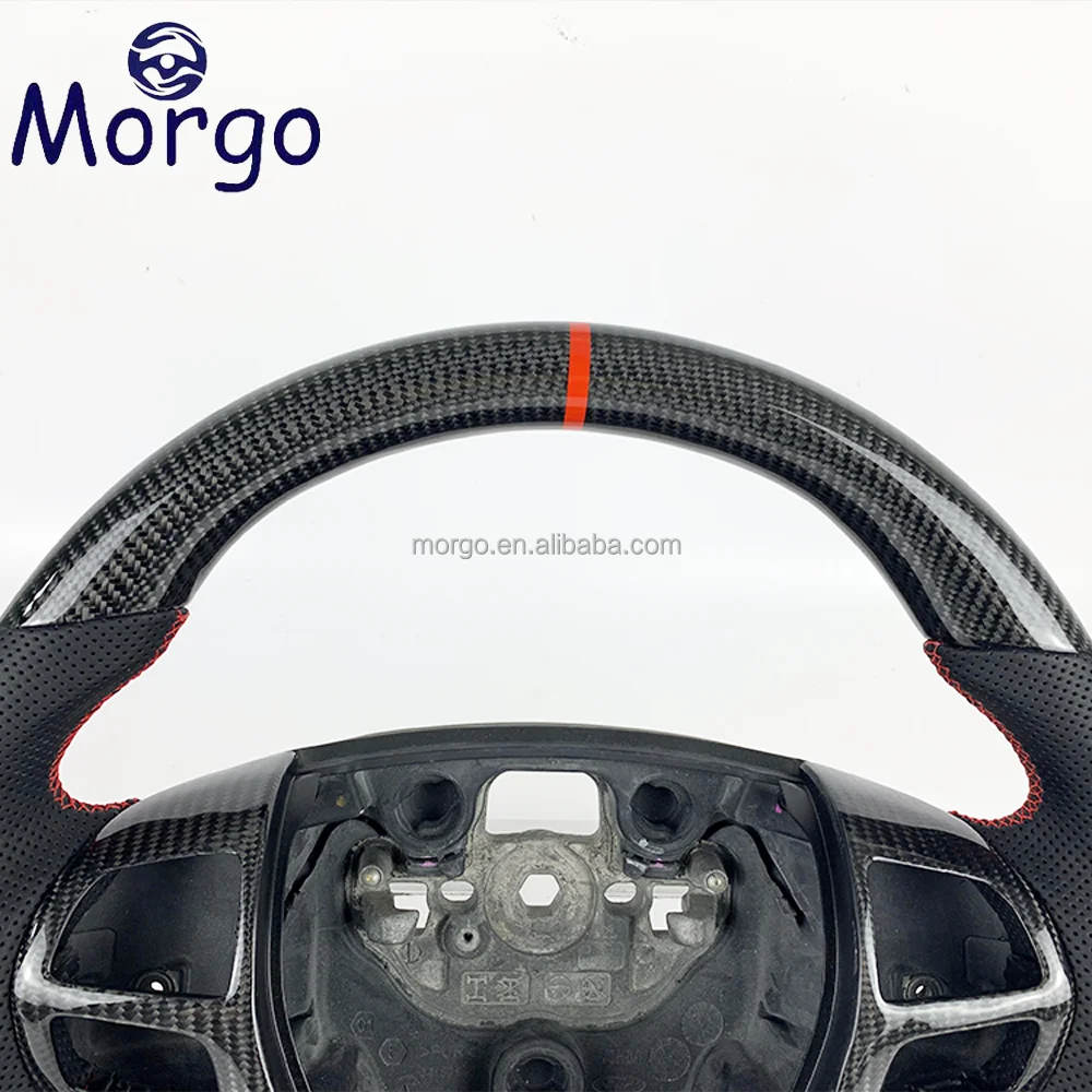 Customized Carbon Fiber Steering Wheel For Ford Ranger Raptor Everest 2016 2017 2018 2019 2020 Steering Wheels Car Accessories