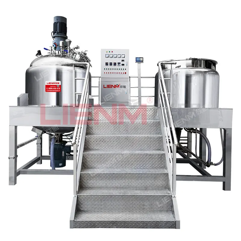 60L high shear homogenizer cosmetic cream mixer vacuum emulsifying wax cosmetics making machine for lotion emulsifier