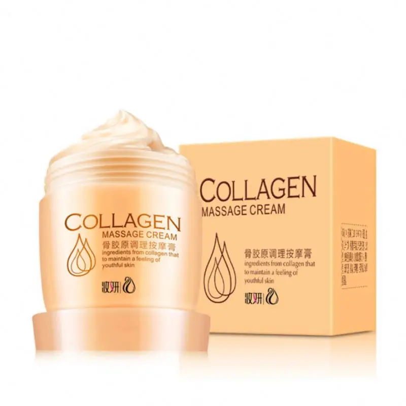 
OEM Factory Deep Cleaning Shrink Pores Hydration Moisturizing Nourishing Exfoliation Brightening Collagen Facial Massage Cream 