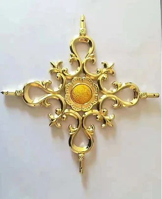 Alger Window And Door Gold Georgian Bar Flowers