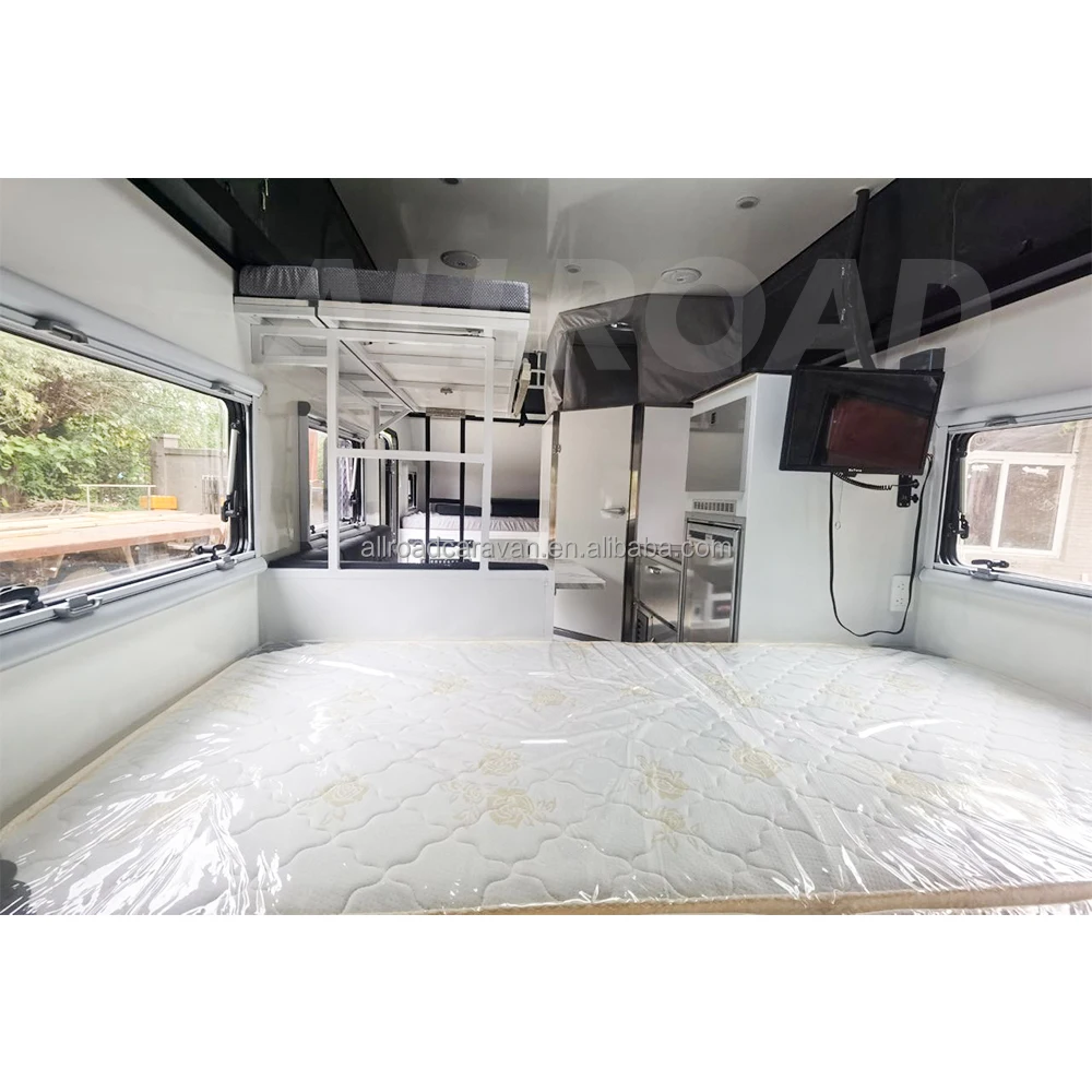 2024 Well-equipped Outdoor Camping Luxury Off-road Camper Caravans Hybrid Off Road Camper Trailers
