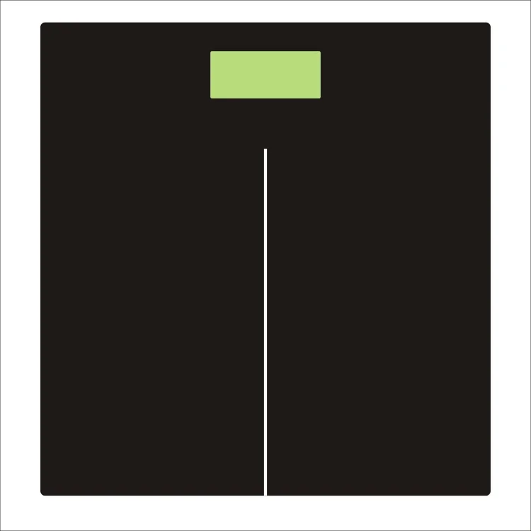 Человеческие черные бытовые электронные мини-весы для ванной комнаты