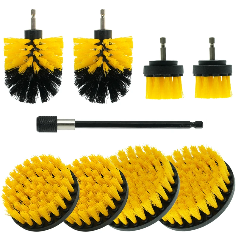 Cleaning Set Wire For Scrubber Attachment Power Kit Brushes Steel Car Wheel Brushless Drilling Bit And With Cup Cleaning Brush