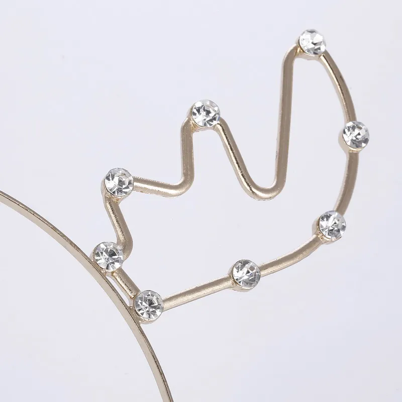 Alloy Rhinestone Hair Accessories Hairband Headband for Christmas  metal christmas headband