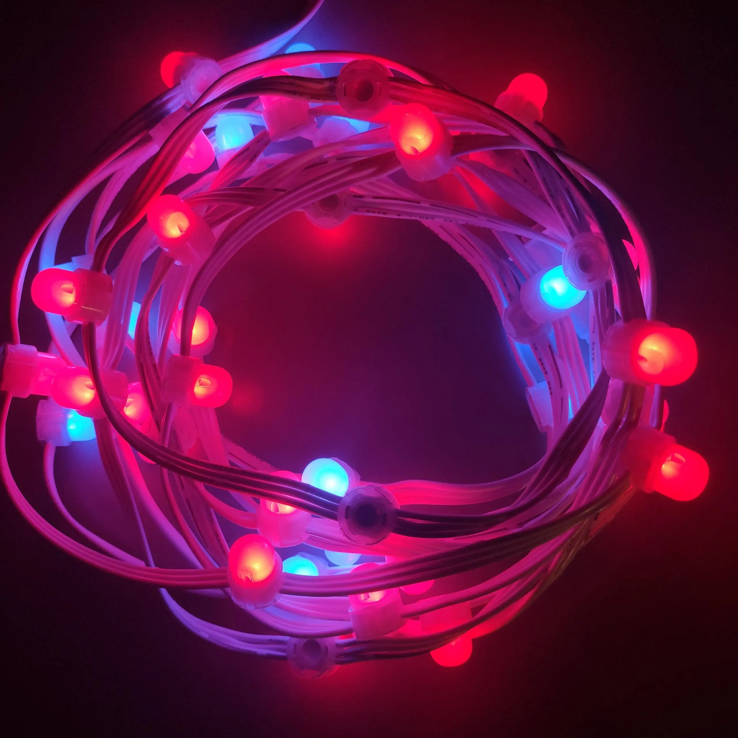 DC12V 0.15W 50leds 5M outdoor RGB led Pixel Point String Lights for Starlight decoration