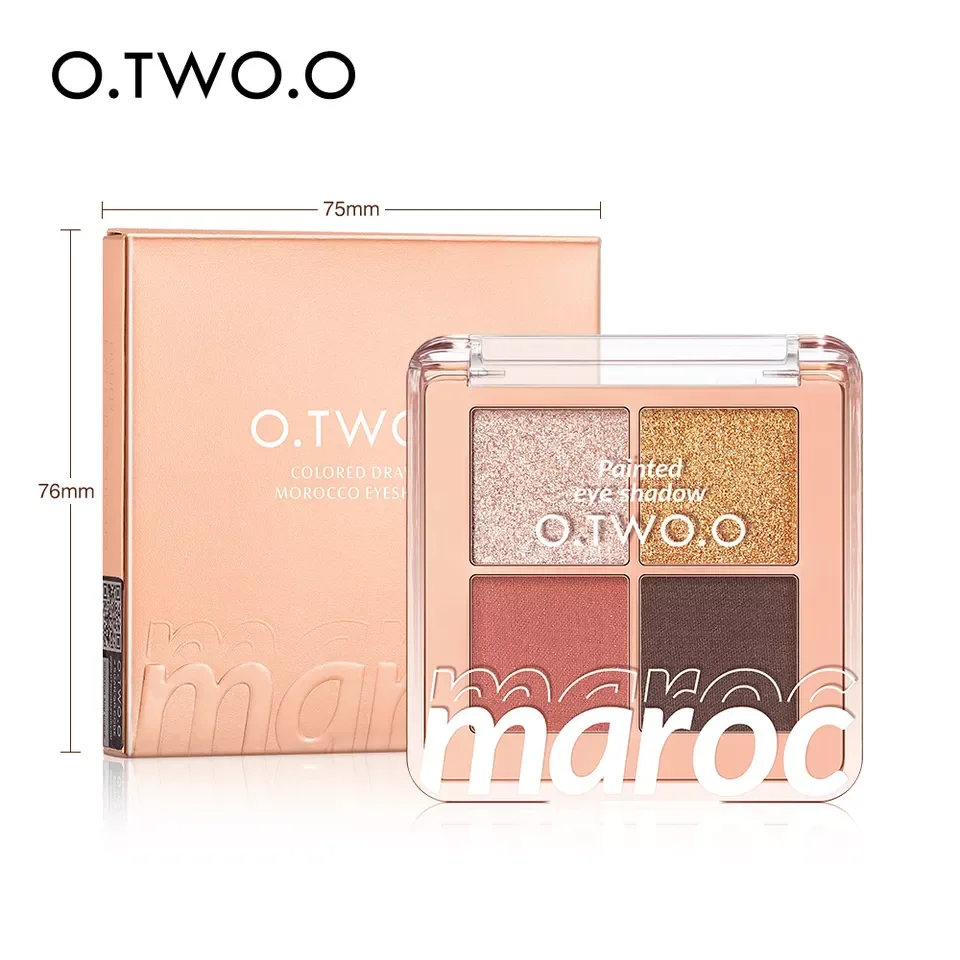 O.TWO.O Custom Logo Eyeshadow 4 Color Eyeshadow Palette Eyeshadow Palette Private Label
