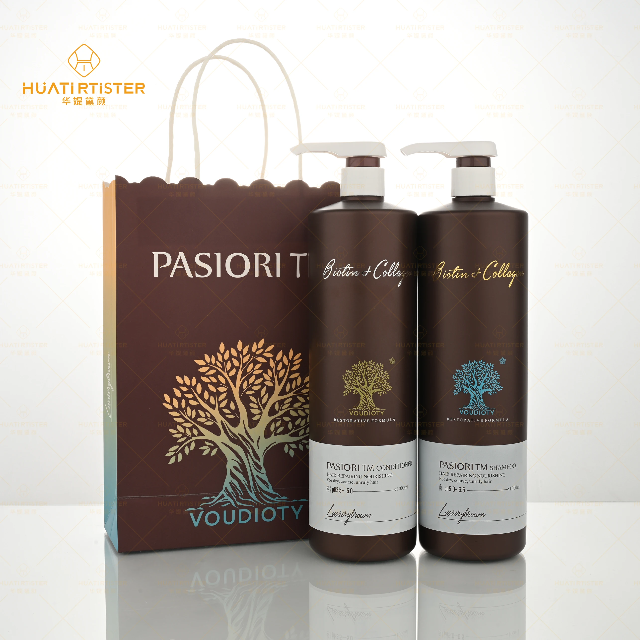 RTS Huati Sifuli PASIORI VOUDIOTY 500ml ph balancing permanent hair color hotels hair shampoo and conditioner hair care