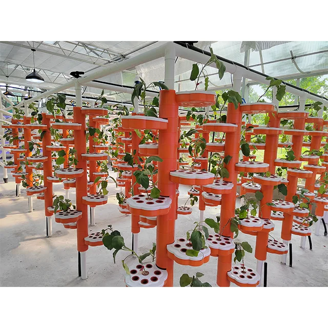 Farming Aeroponics Herb/Flower/Vegetable Garden Agricultural Greenhouse Soilless Culture Vertical Hydroponic Growing Tower PVC