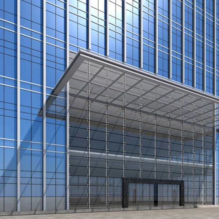 2024 Modern Insulated Tempered Aluminum Profile Price Cost Per Square Metre Glass Curtain Wall Building