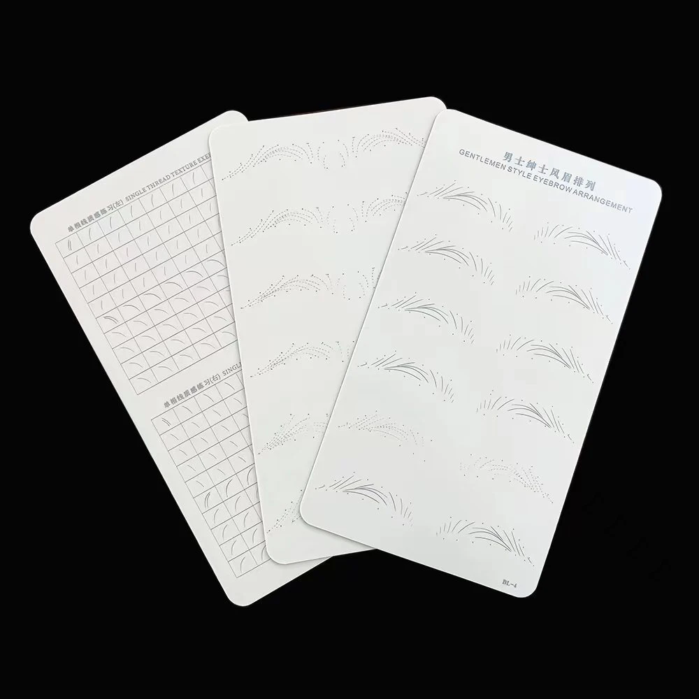BerLin Blank Microblading Silicone Small Size White Practice Skin Without Ink