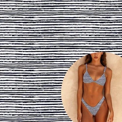 220 gsm uniqlo free swatch stretch 82% polyamide 18% elastane striped fabric printing digital