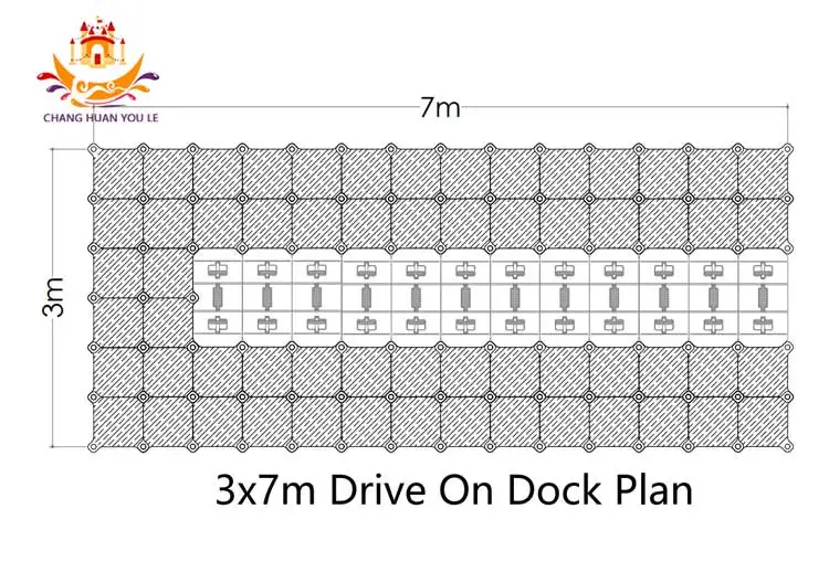 Easy Assembly Hdpe U Cube Jet Ski Pontoon Roller Floating Jet Ski Dock With Rollers