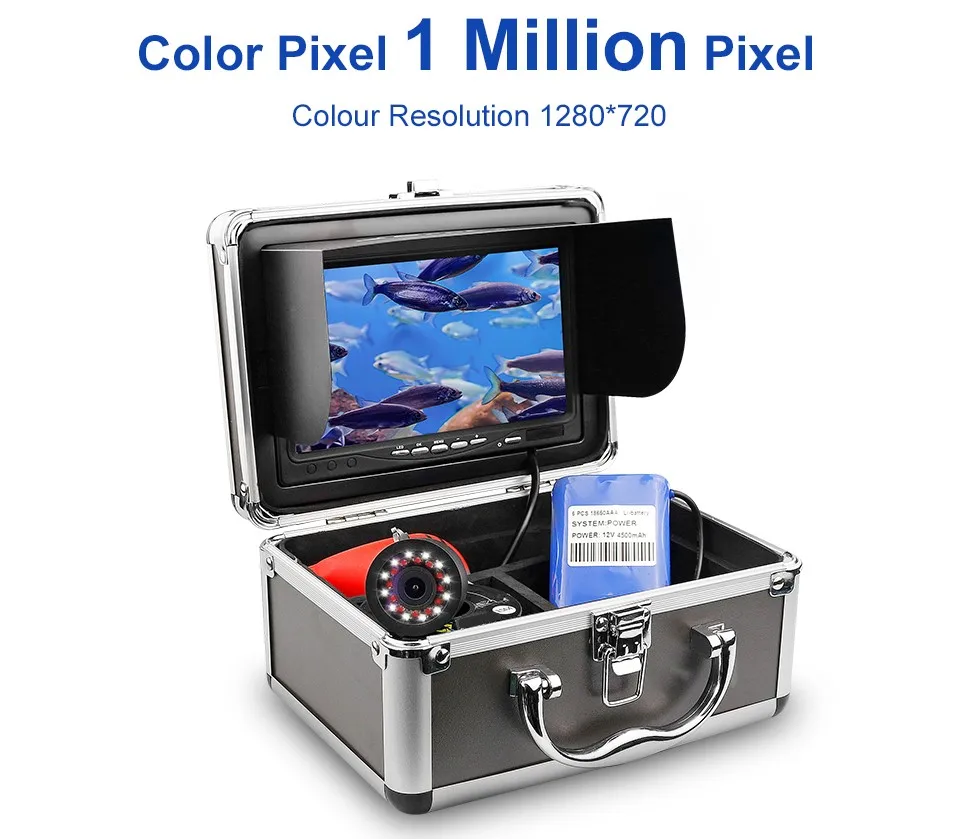 LUCKY Boat Long Range Fish Finder Power Battery Fish Finder For Boat Ice Fishing Detector