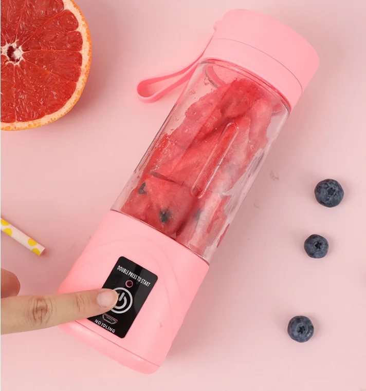 High Quality Electric Personal Use Mini Blender Home USB 6 Blades Juicer Cup Machine Rechargeable Fruit Juice Portable Blenders