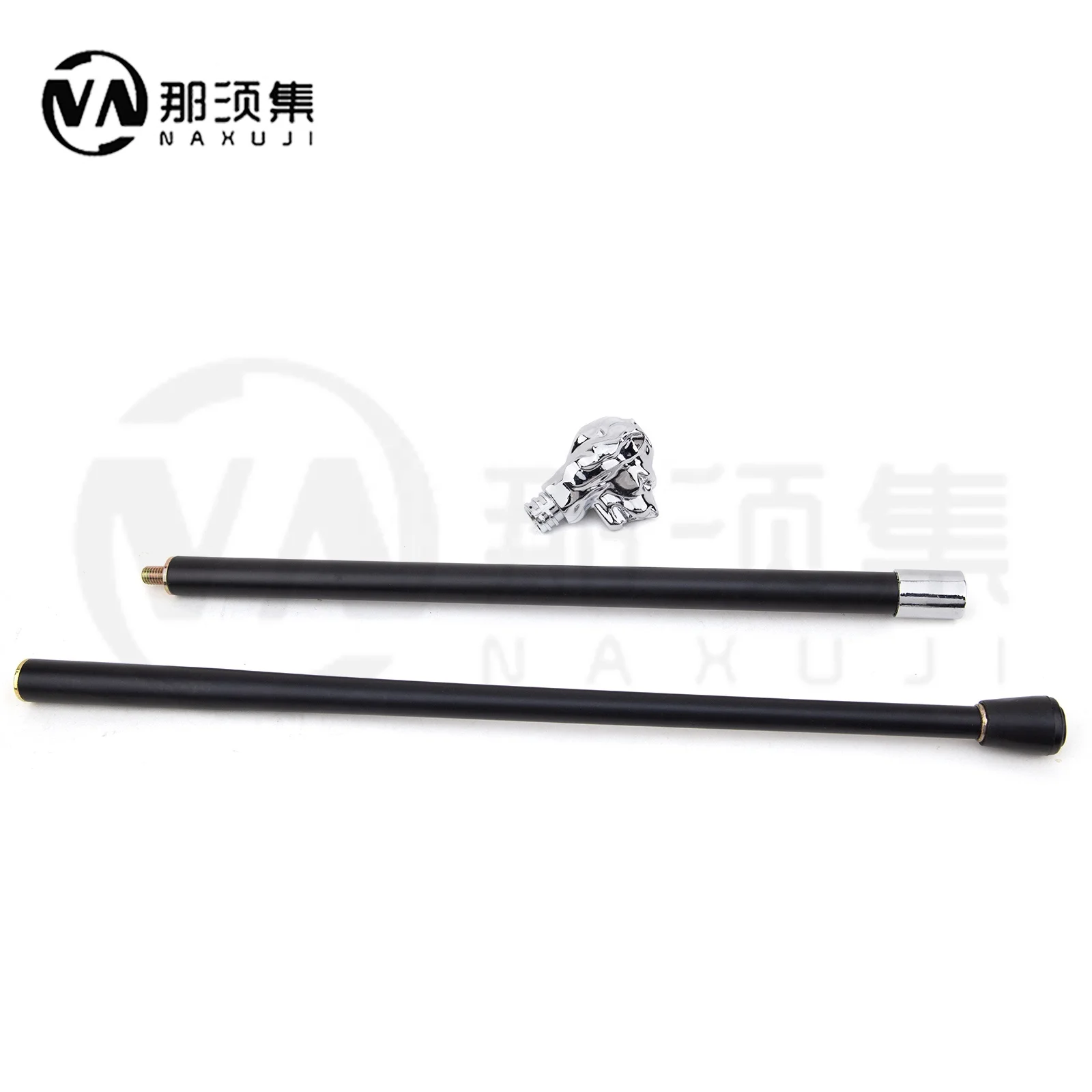 Luxury Shiny Lion Handle Model walking sticks hiking cane royal scepter Aluminum alloy crutches