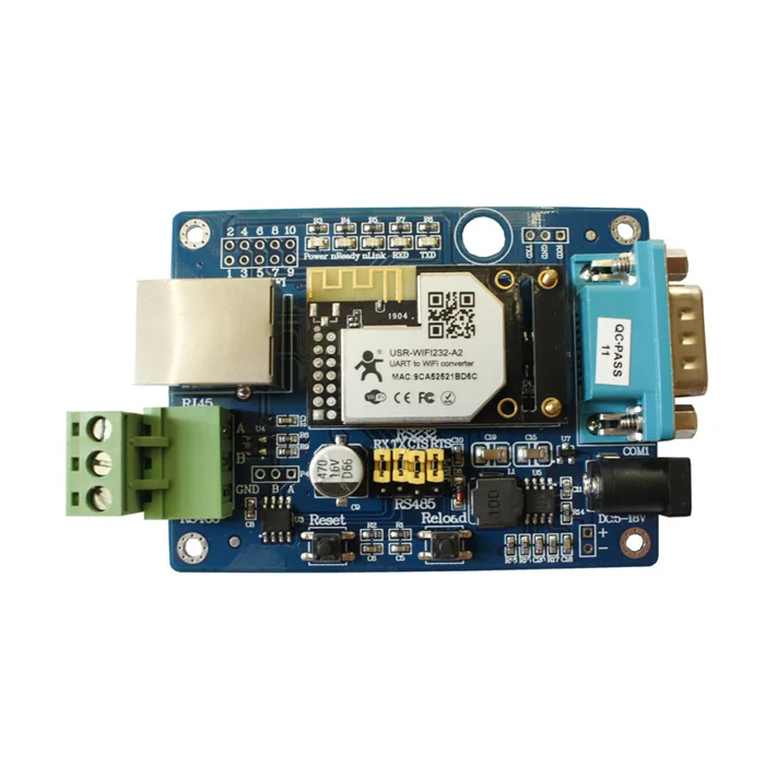 CE сертификация USR-WIFI232-A2 серийный RS232 RS485 по TCP/IP модуль Wi-Fi макетная плата